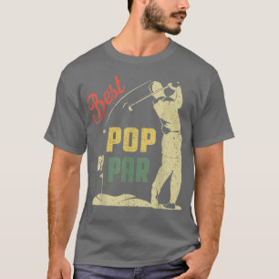 Manar Lustigt bästa popp per Fars dag Golf Älskare T Shirt
