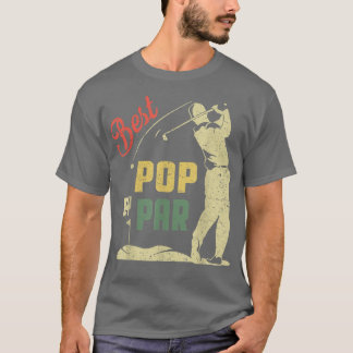 Manar Lustigt bästa popp per Fars dag Golf Älskare T Shirt