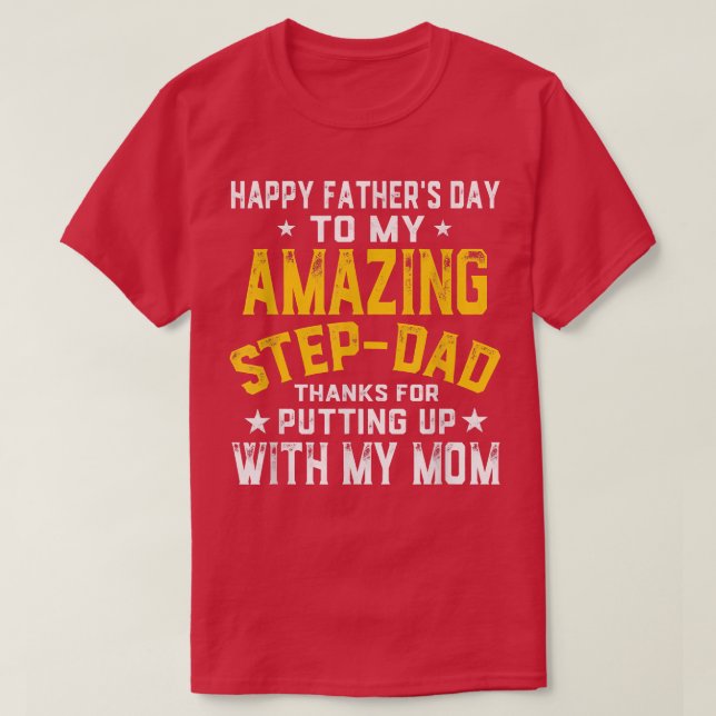 Manar Lycklig fars dag steg pappa i i fantastisk s T Shirt (Design framsida)