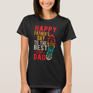 Manar Lycklig Fars dag till det bästa steget Pappa T Shirt