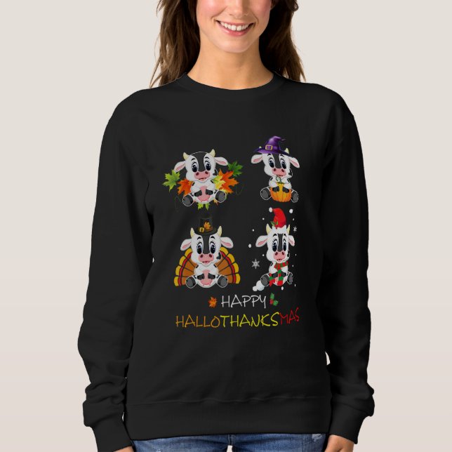 Manar Lycklig Hallothanksmas Pumpkin Turkiet Cute  T Shirt (Framsida)