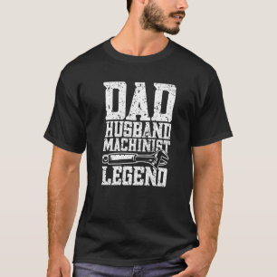 Manar Machinist Pappa Maskin Operatör Machinist T Shirt