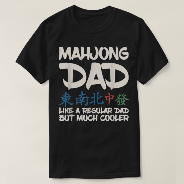 Manar Mahjong Design för Mahjong Pappa T Shirt (Design framsida)