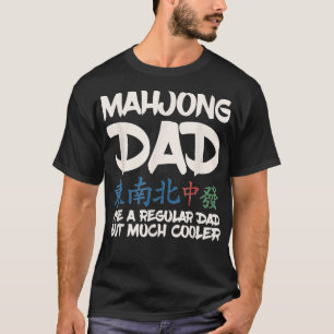 Manar Mahjong Design för Mahjong Pappa T Shirt
