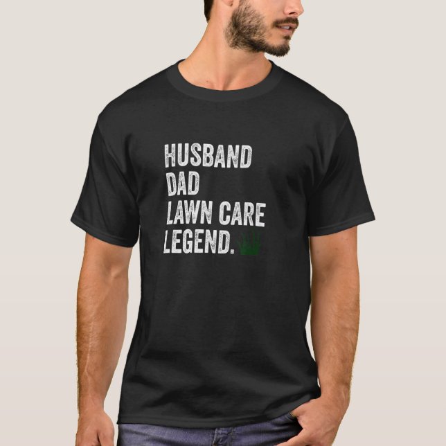 Manar Make Gräsmatta Pappa legend Mwing Yard Wor T Shirt (Framsida)