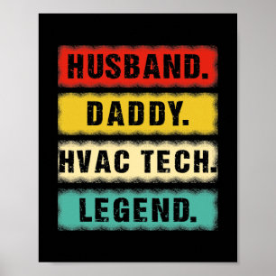 Manar Make HVAC Tech Legend HVAC-tekniker Poster
