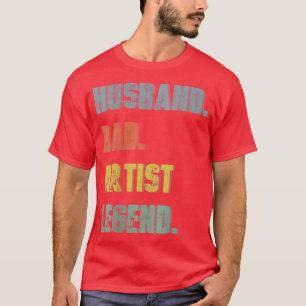 Manar Make Pappa Art Teacher Legend Vintage Far T Shirt