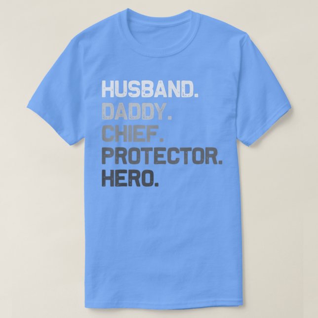Manar Make pappa CHIEF Protector Hero Funny Fath T Shirt (Design framsida)