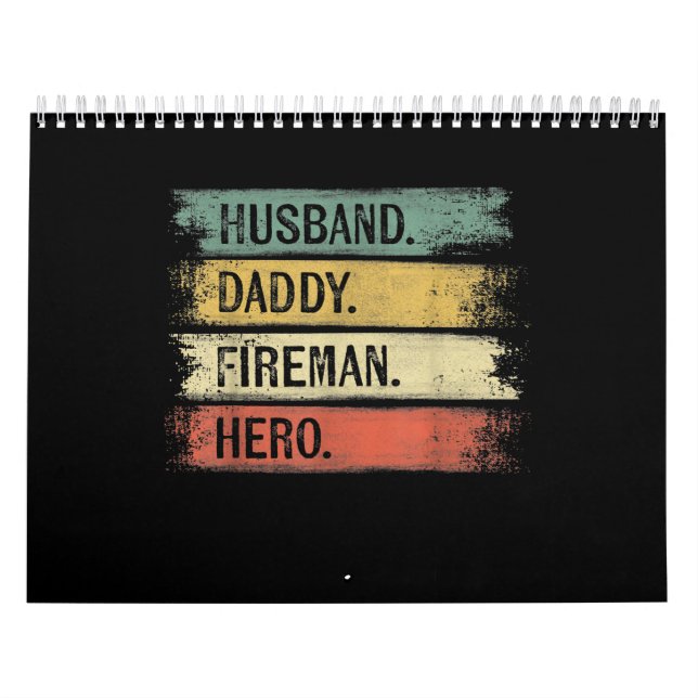 Manar Make pappa Fireman Hero Firefighter Kalender (Omslag)