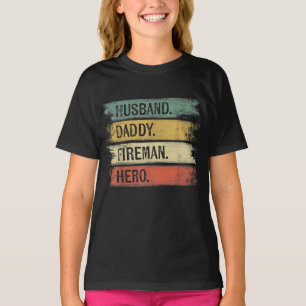 Manar Make pappa Fireman Hero Firefighter T Shirt
