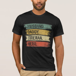 Manar Make pappa Fireman Hero Firefighter T Shirt