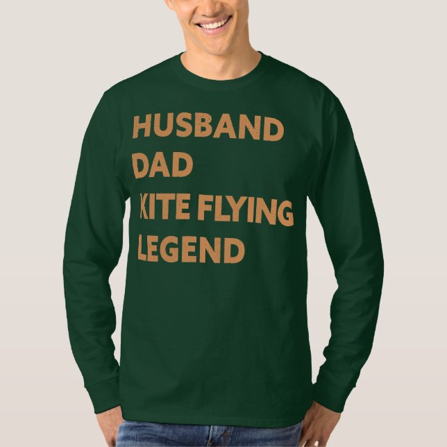 Manar Make Pappa Kite som flyger Legend Funny Kite T Shirt (Framsida)