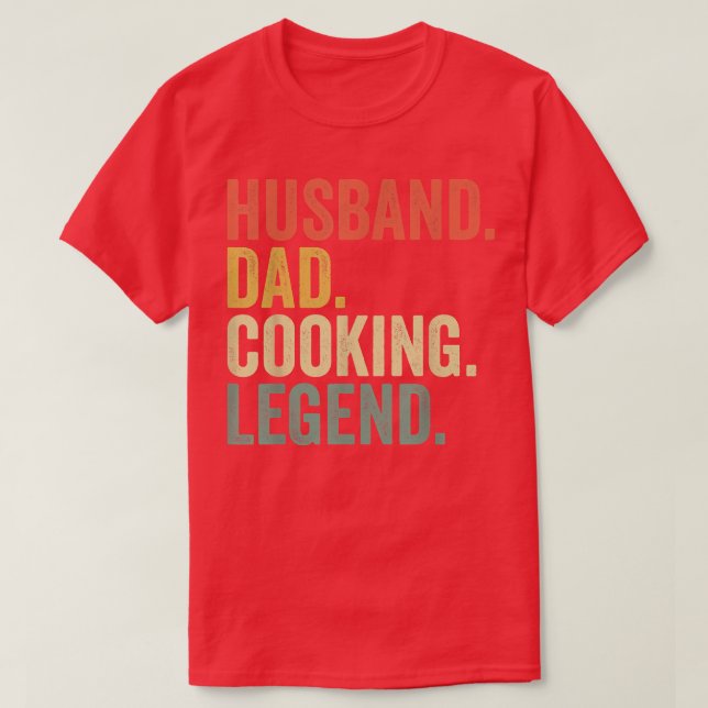 Manar Make Pappa-kokning Legend Funny Cook Chef Fa T Shirt (Design framsida)