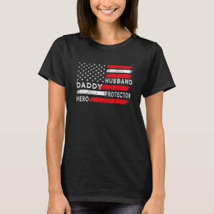 Manar Make Pappa Protector Hero Fars dag Cam T Shirt
