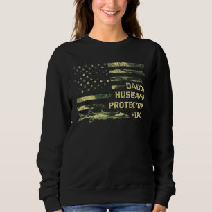 Manar Make Pappa Protector Hero Fars dag Camo T Shirt