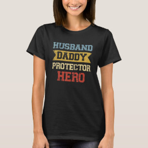 Manar Make Pappa Protector Hero Grandpa Stepdad T Shirt