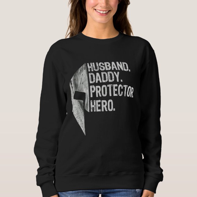 Manar Make Pappa Protector Hero Spartan Sparta G T Shirt (Framsida)