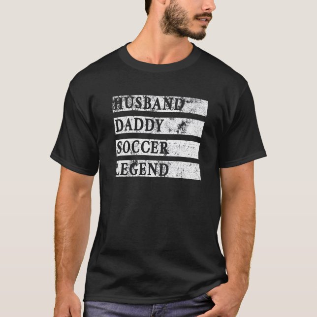 Manar Make Pappa Soccer Legend Soccer Sport Fath T Shirt (Framsida)