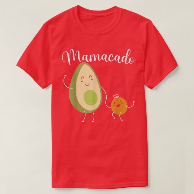 Manar Mamacado Mamma Avocado Mors dag T Shirt (Design framsida)
