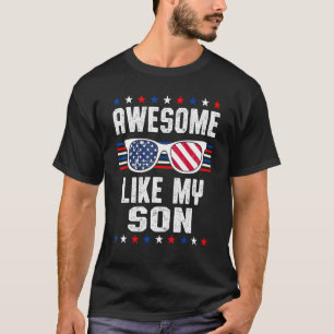 Manar Mamma citerar Fantastisk som min son Lycklig T Shirt