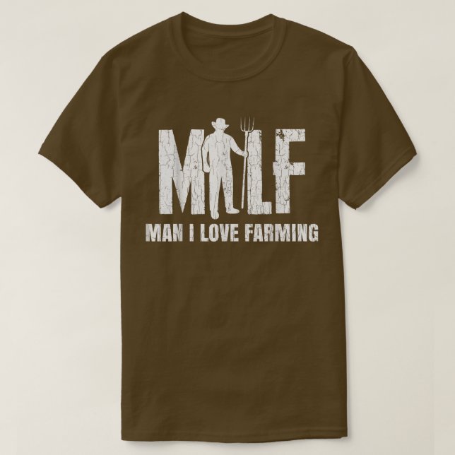 Manar Man I Kärlek Farming Funny Farmer Farm Tract T Shirt (Design framsida)