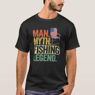 Manar Man Myth Fishing Legend Pappa pappa Amerian T Shirt
