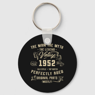 Manar man Myth Legend 1952 70 Birthday Tee för 70 Nyckelring