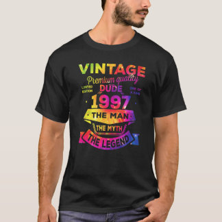 Manar man Myth Legend 1997 26 födelsedagar i 26 år T Shirt