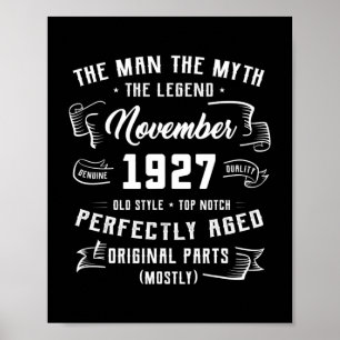 Manar Man Myth Legend, 95:e födelsedagen, november Poster