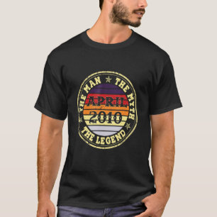 Manar Man Myth Legend April 2010 12:e Birthday 12 T Shirt