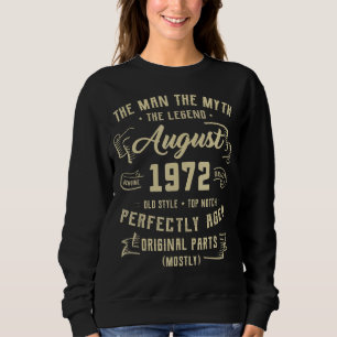 Manar Man Myth Legend augusti 1972 50 födelsedag 5 T Shirt