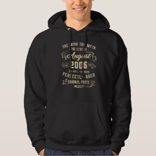 Manar Man Myth Legend augusti 2006 16:e födelsedag Hoodie