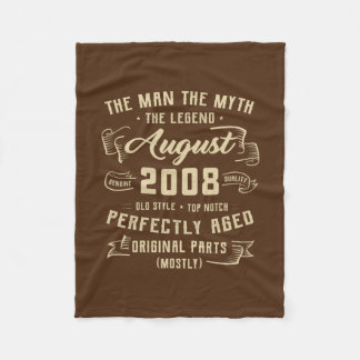 Manar Man Myth Legend augusti 2008 14:e födelsedag Fleecefilt