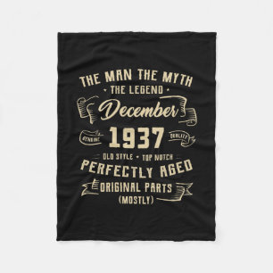 Manar Man Myth Legend december 1937 85:e födelseda Fleecefilt