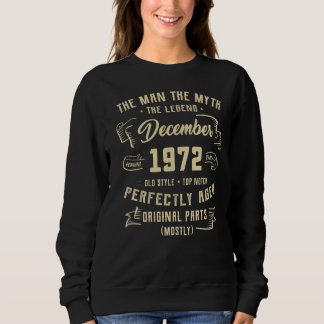 Manar Man Myth Legend december 1972, 50:e födelsed T Shirt
