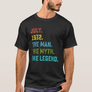 Manar Man Myth Legend juli 1932 91:a födelsedag 91 T Shirt