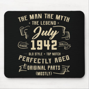 Manar Man Myth Legend juli 1942 80 Birthday Gift Musmatta