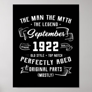 Manar Man Myth Legend september 1922 100th Poster