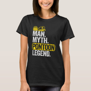 Manar Man Myth Pontoon Legend Pappa Grandpa Pontoo T Shirt