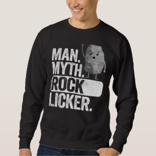 Manar Man Myth Sten Licker Pappa Grandpa Geology J Lång Ärmad Tröja