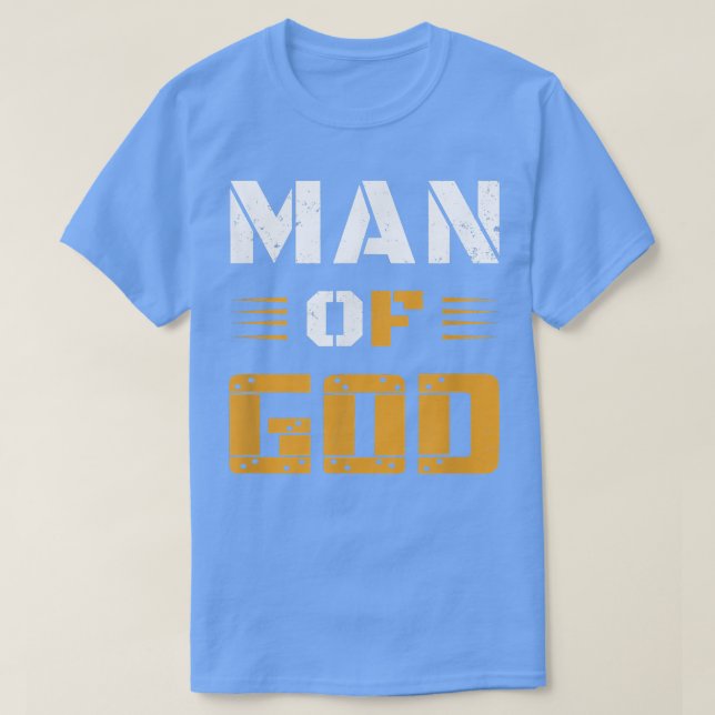 Manar Man of God Fars dag Christian T Shirt (Design framsida)