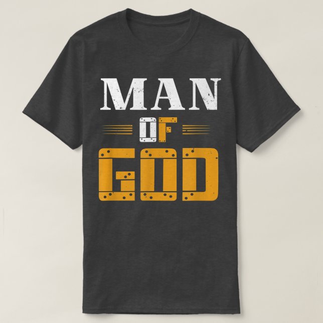 Manar Man of God Fars dag Christian T Shirt (Design framsida)