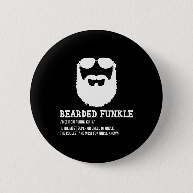 Manar Manar Bearded farbror Pappa Bearded Funkle F Knapp (Framsida)