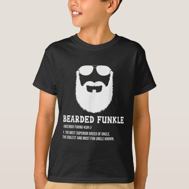 Manar Manar Bearded farbror Pappa Bearded Funkle F T Shirt (Framsida)