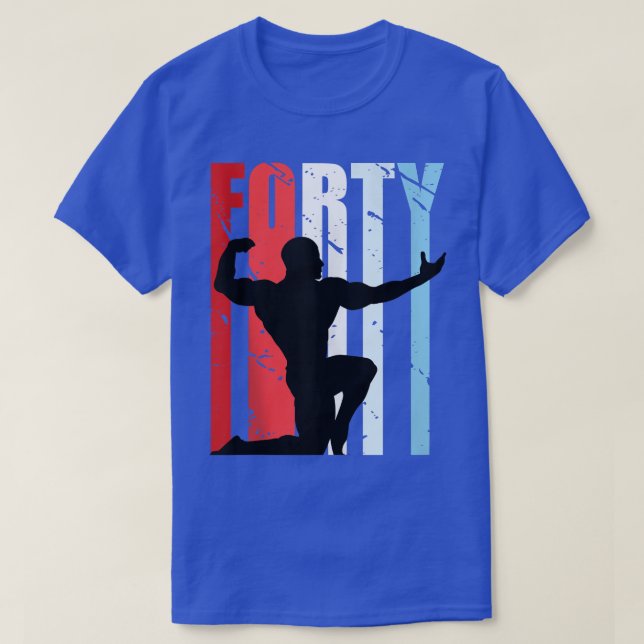 Manar Manar Bodybuilding 40:e födelsedagen Viktand T Shirt (Design framsida)