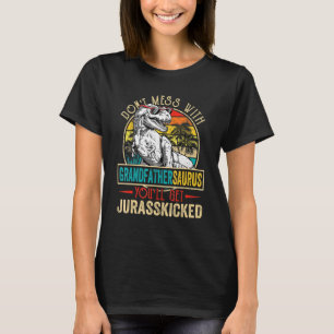 Manar Manar Distress Grandfathersaurus Dinosaur Re T Shirt