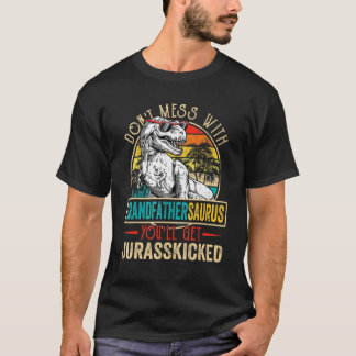 Manar Manar Distress Grandfathersaurus Dinosaur Re T Shirt