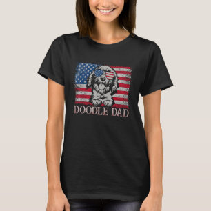 Manar Manar Doodle Pappa Goldendoodle Hund America T Shirt
