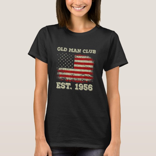 Manar Manar Gamla Klubben Man inrättad 1956 T Shirt (Framsida)