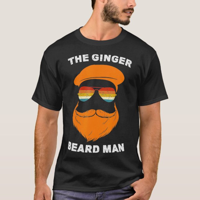 Manar Manar Ginginger Beard Man Funny Rödhårig Iri T Shirt (Framsida)